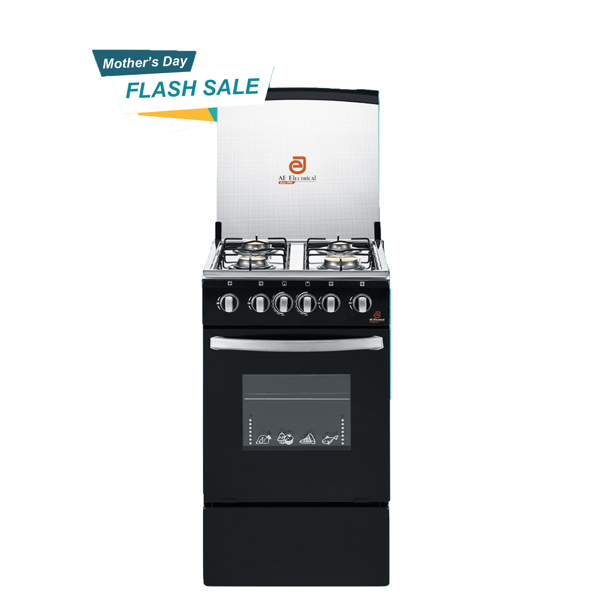 AE 4 plate gas stove bake