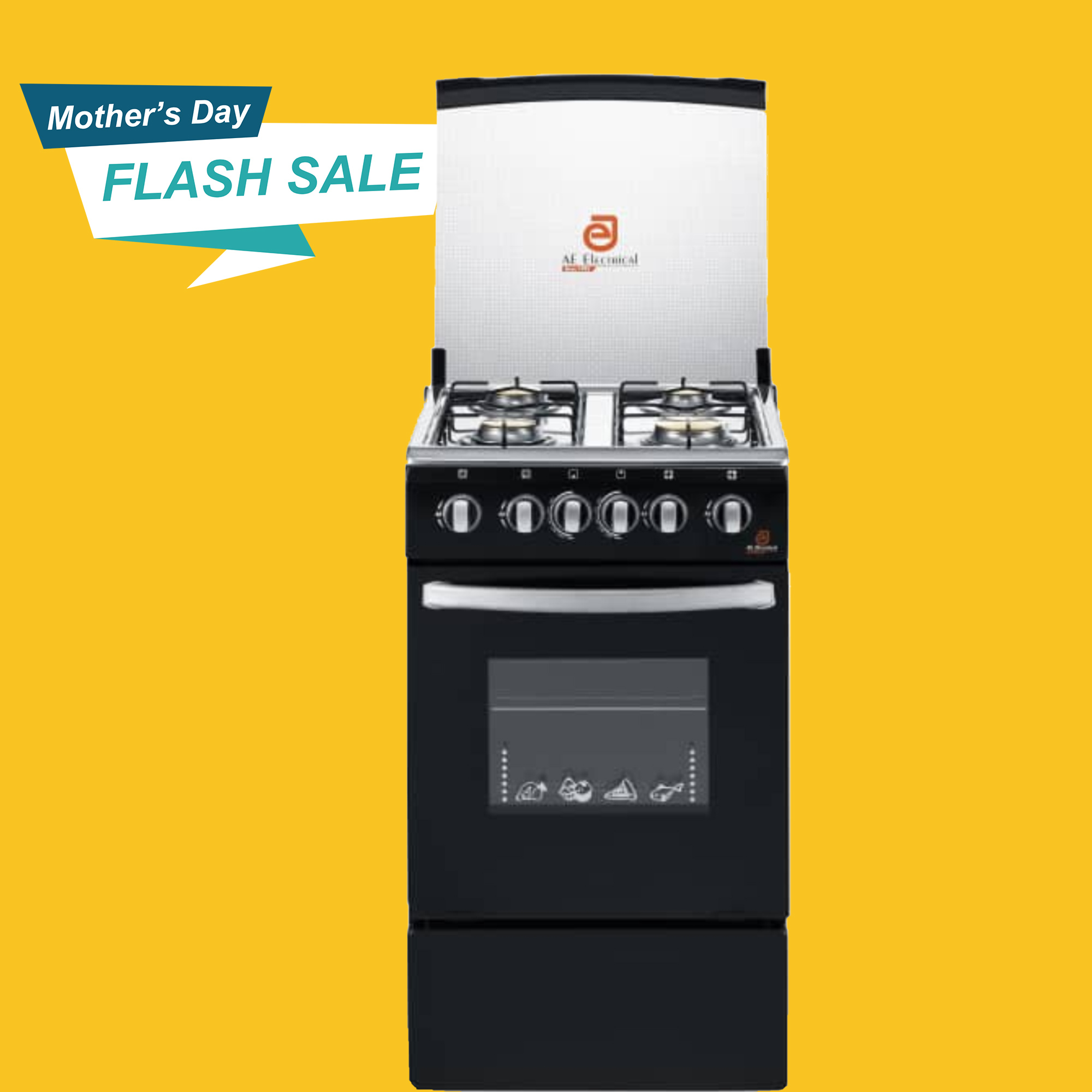 AE 4 plate gas stove bake
